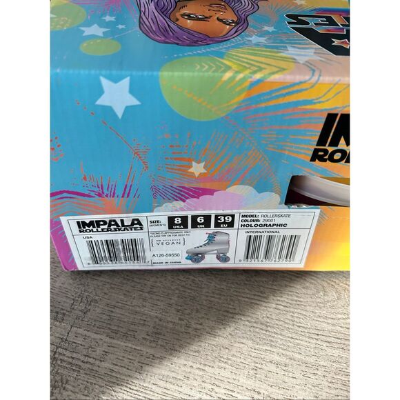 Impala Multicolor Holographic Roller Skates size 8 - Picture 2 of 7